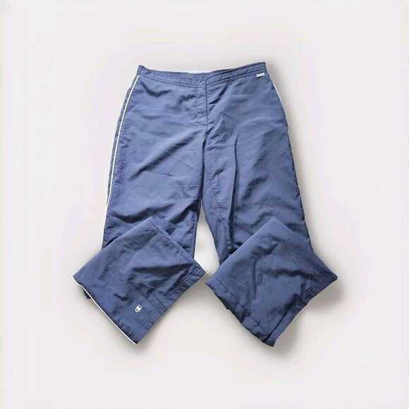 Champion Sweatpants Men XL Navy Logo Pockets Zip Hems Y2K Mesh Lining Athleisure - Picture 1 of 16
